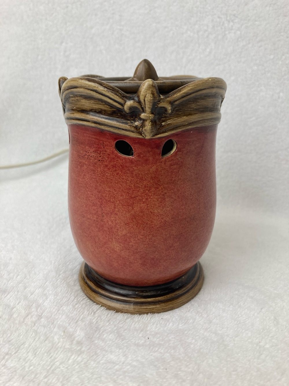 Crown Fleur Dis Lis Rustic Mini Wax Warmer 4.75”